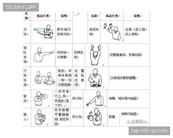 裁判手势规则解析：每个动作代表什么意思？